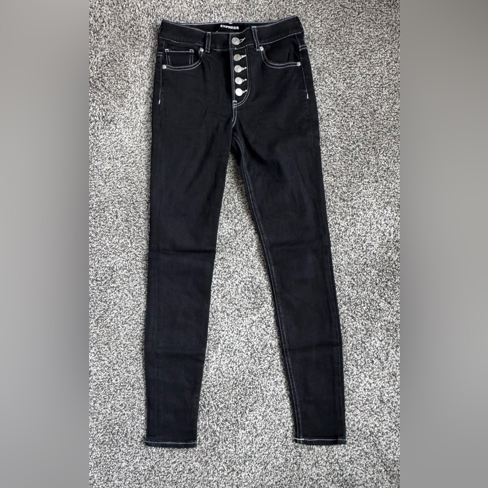 Express Black Denim Pants